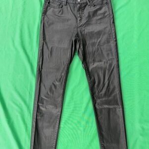 Lauren Ralph Lauren Womens Jeans Black Size 10 Mid Rise Velvet Cotton Blend